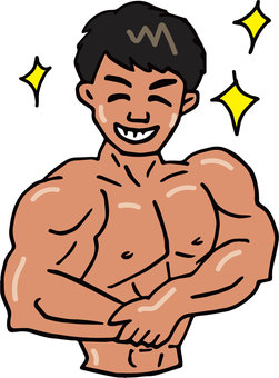 筋肉増量した男性