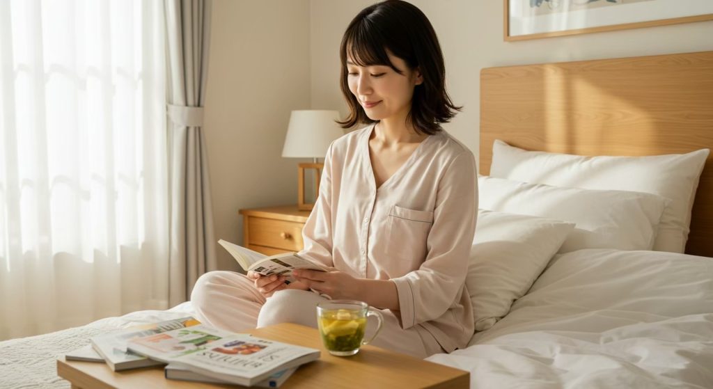 リラックスする女性