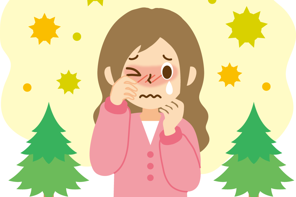 花粉症の人